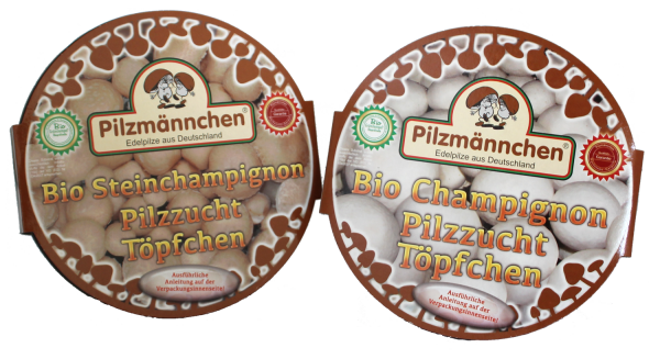 Champignon-Pilzzucht-Töpfchen BIO